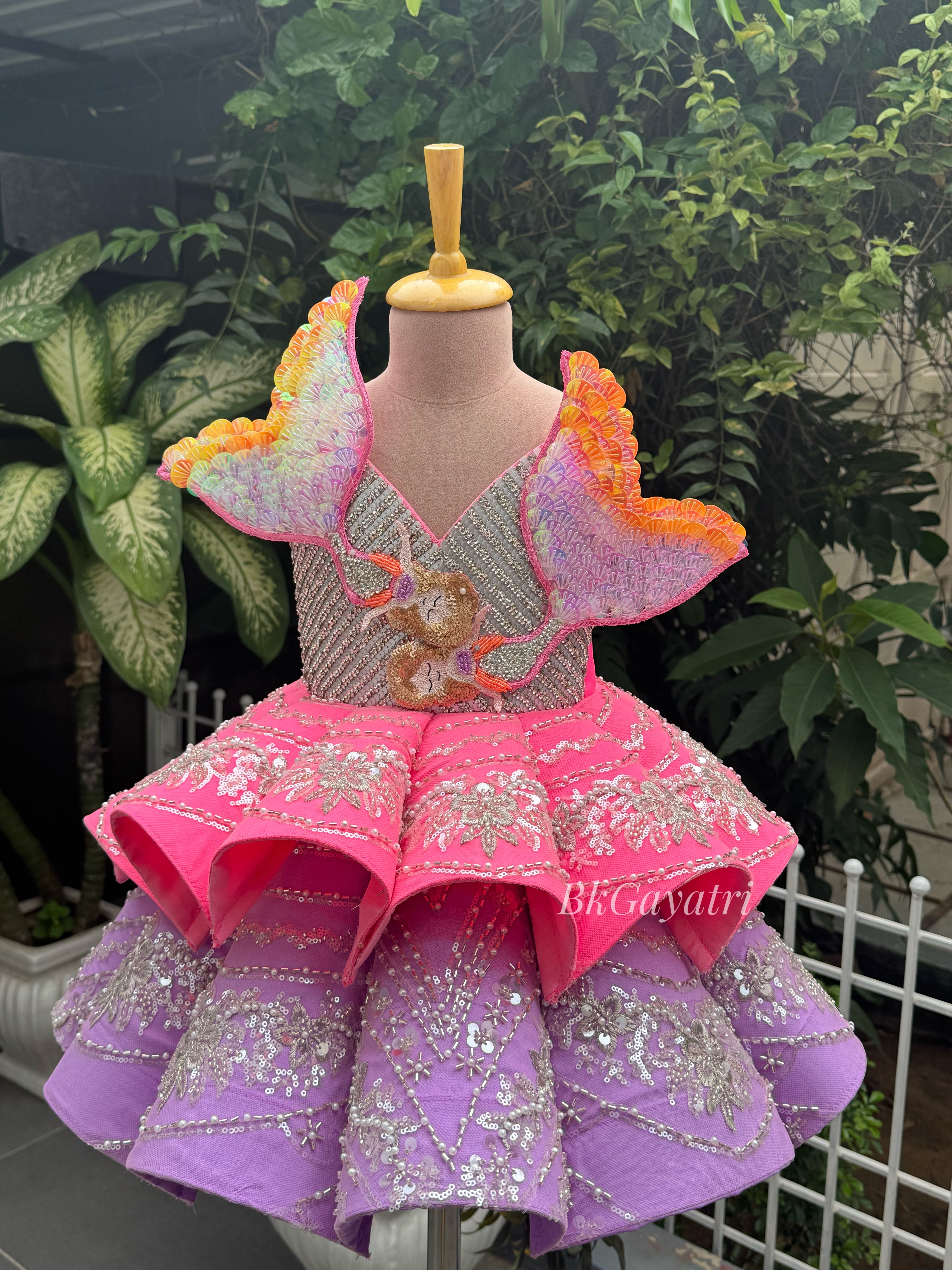 Mermaid knee length dress
