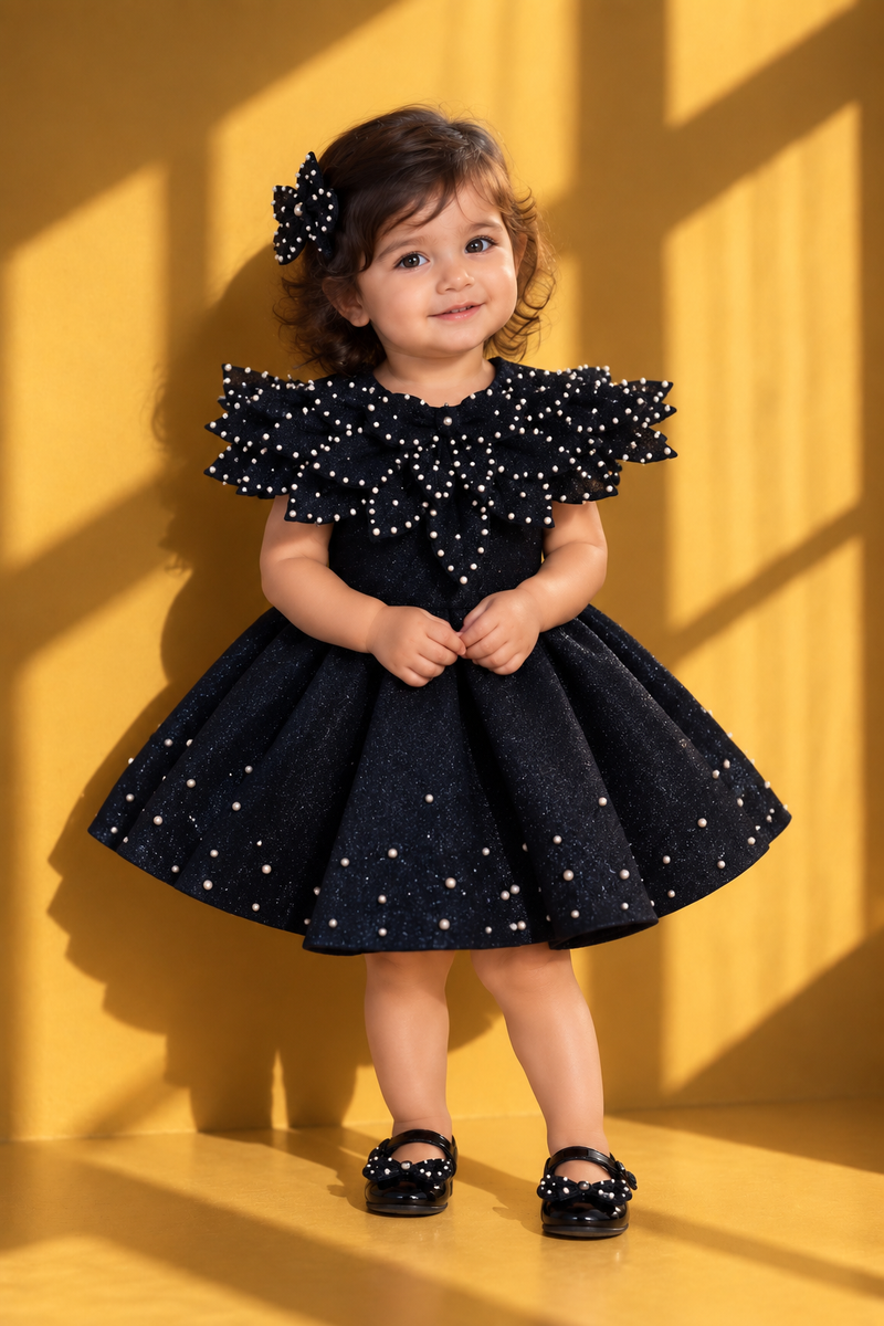 Blue Structured Shimmer Dress - BK Gayatri Official