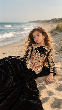 Black Velvet Dynasty Gown