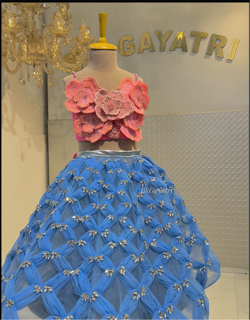 flower lehenga – Kids Designer Lehenga | BK Gayatri Official
