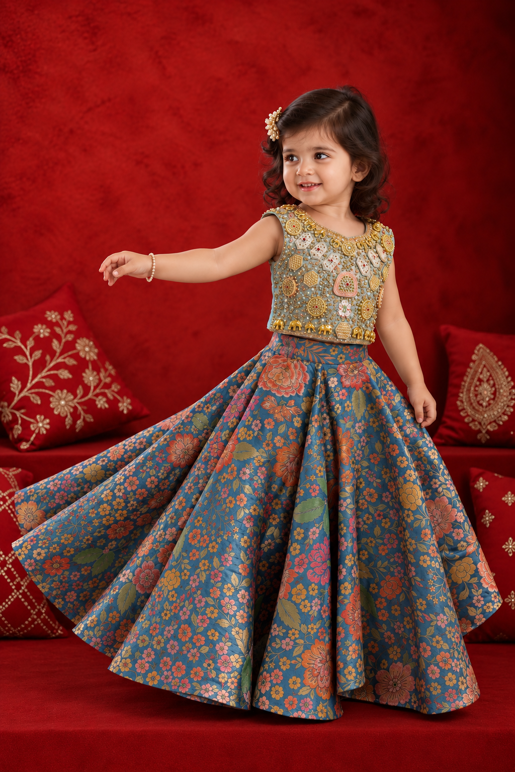 Jewel antique lehenga