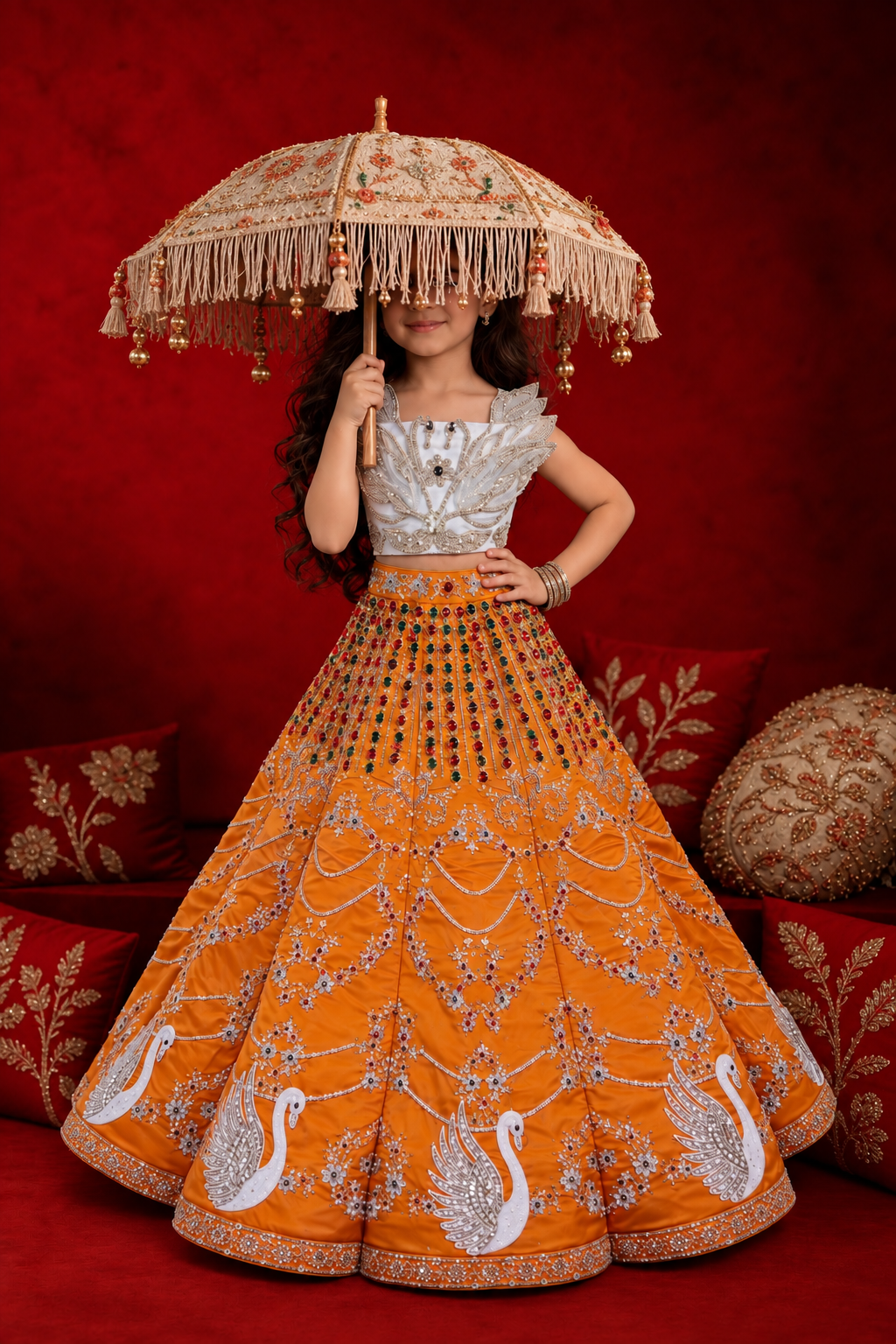 Jewel Swan lehenga
