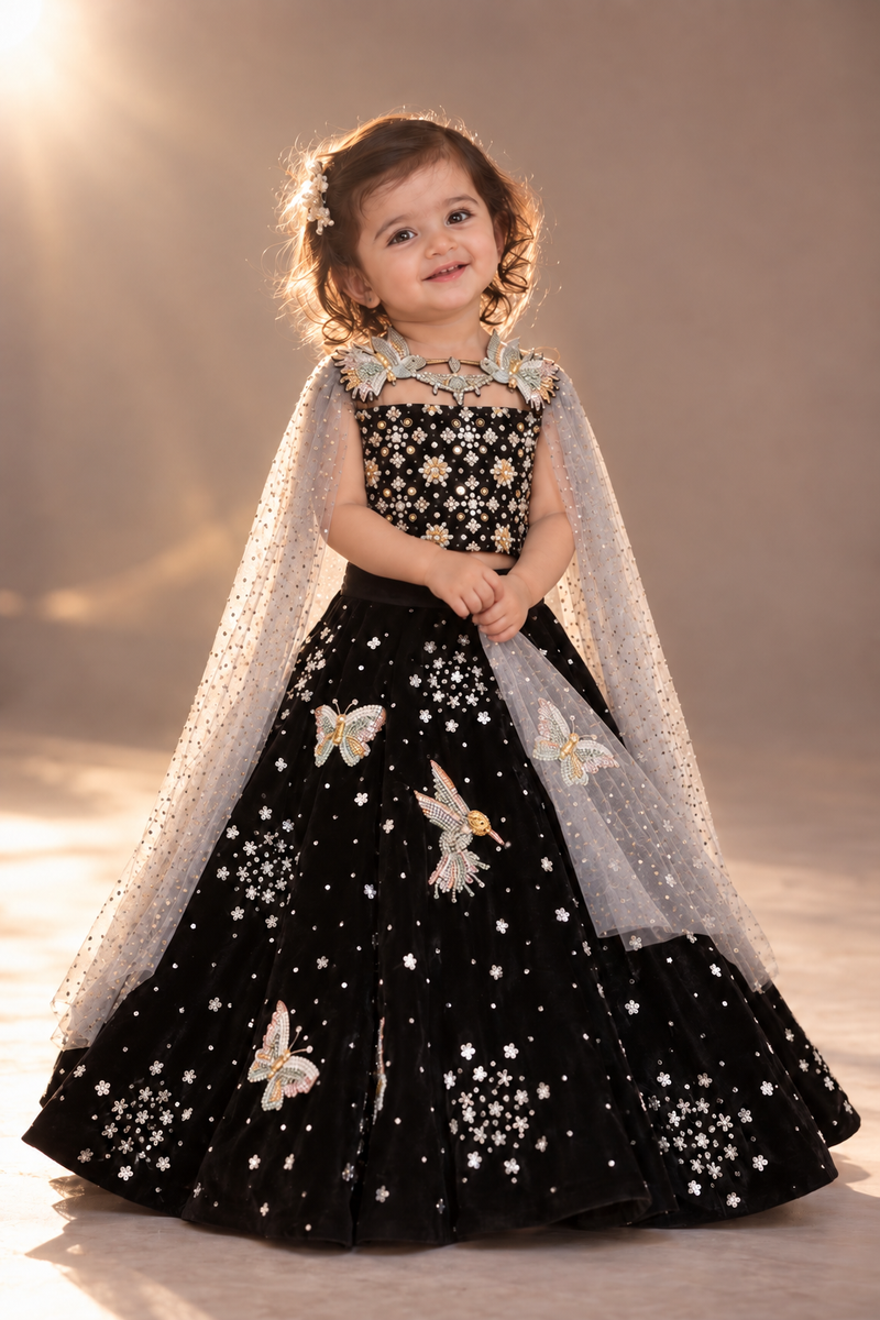 Wow black Lehenga
