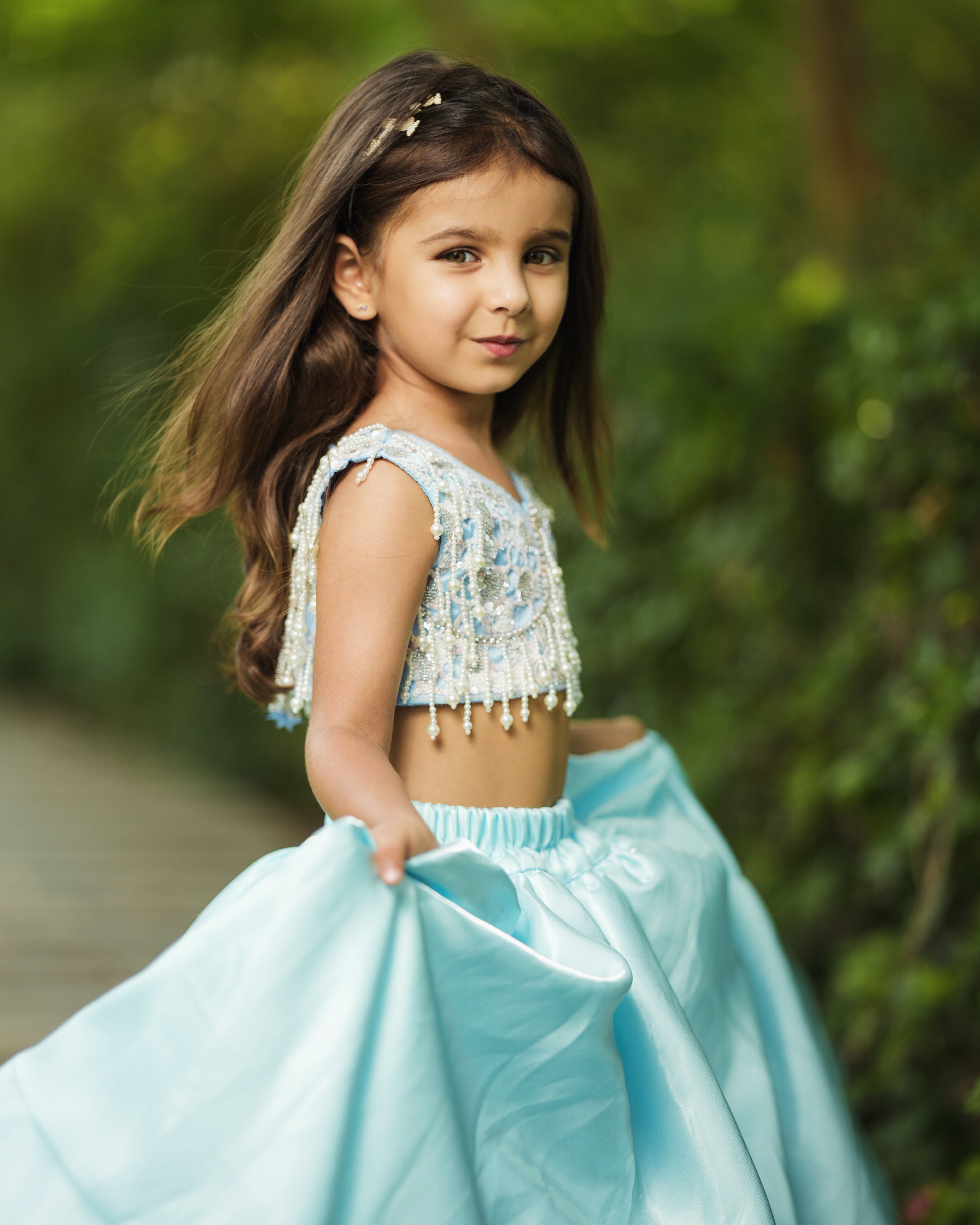Sky Blue Lehenga
