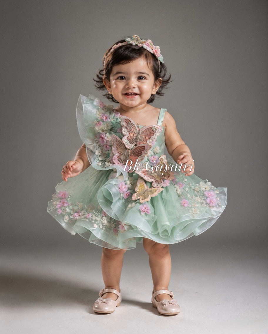 Couture butterfly dress