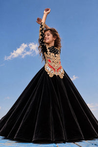 Black Velvet Dynasty Gown