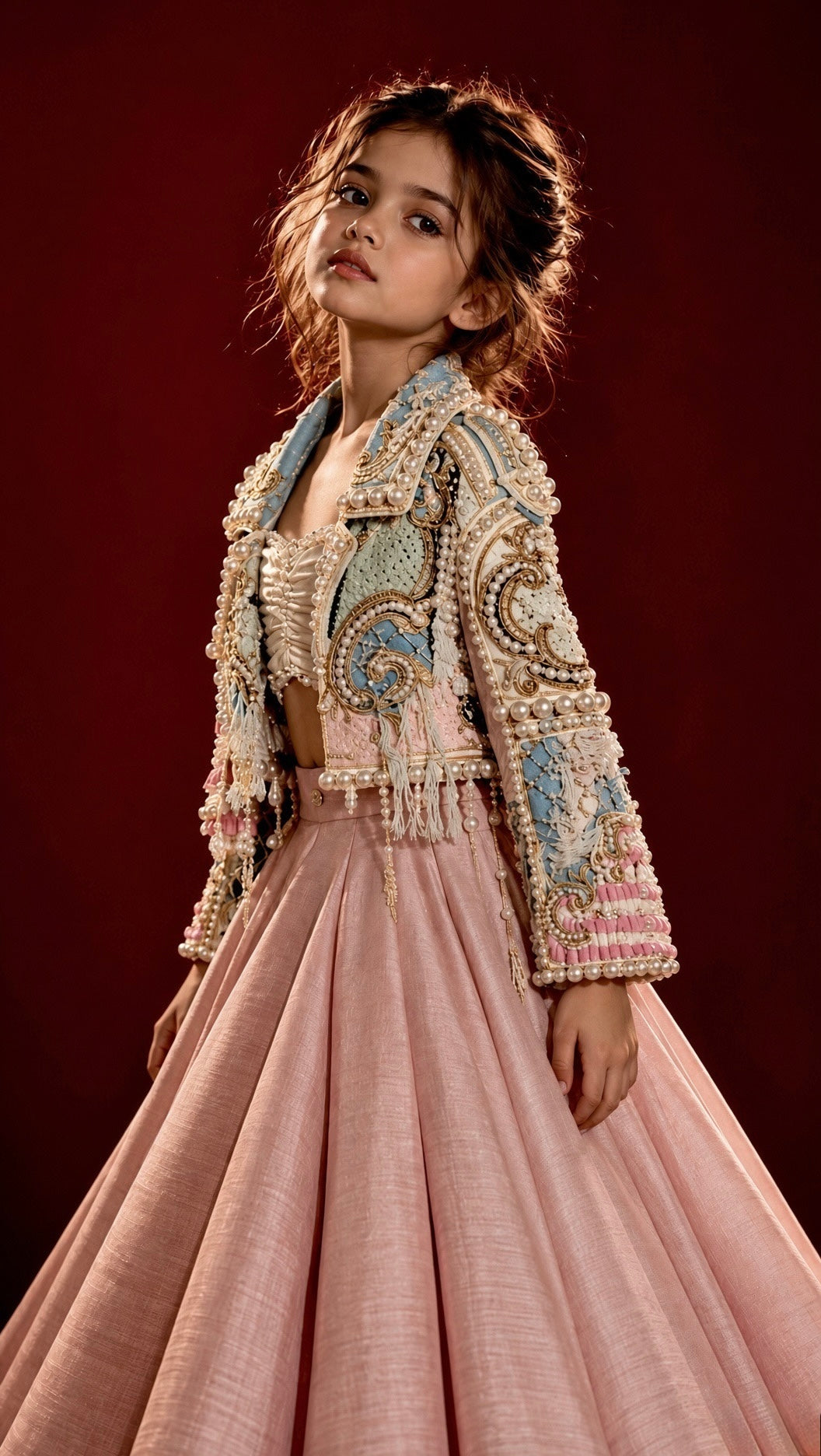 Gulnaar Pearl Lehenga