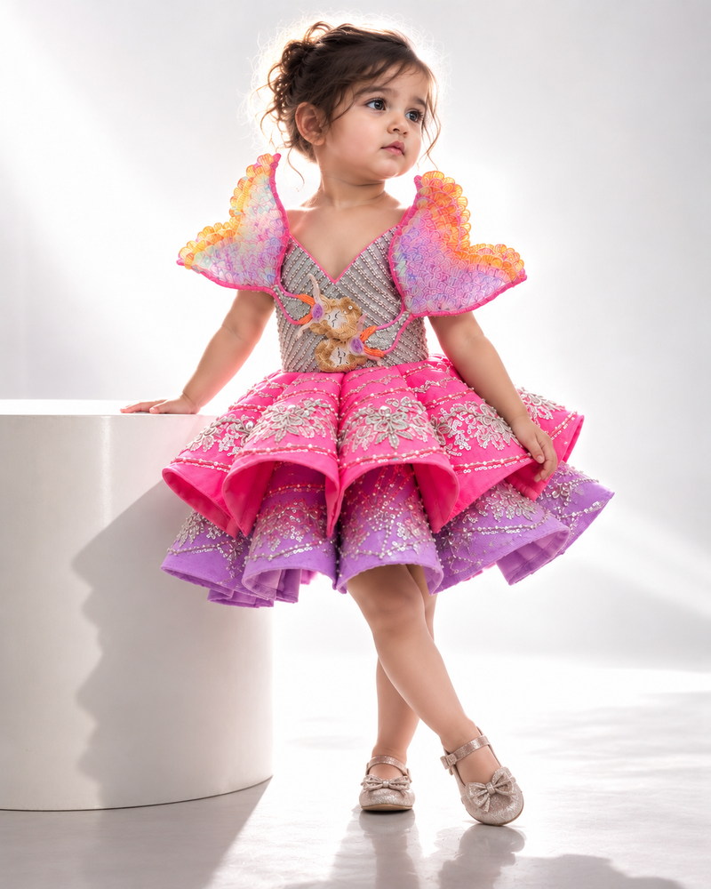 Mermaid knee length dress