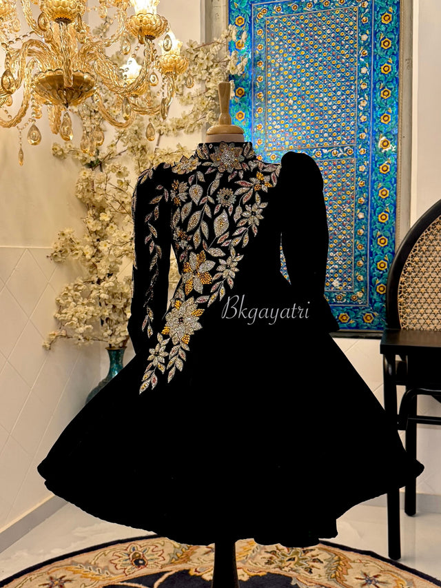 Swarovski velvet gown - BK Gayatri Official