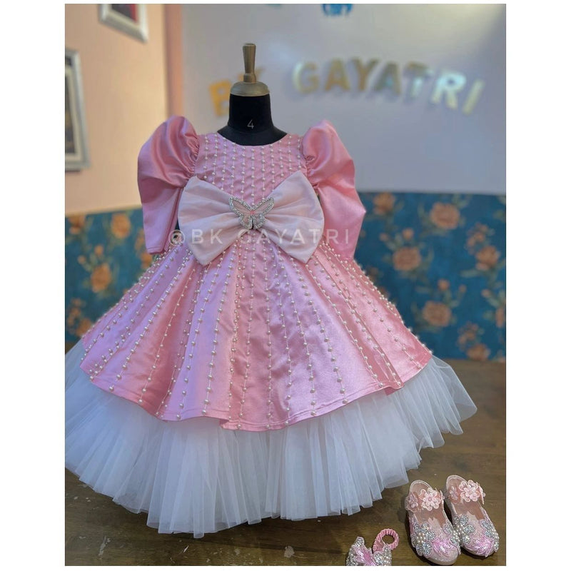 Pearl princess gown – Kids Designer Gown | BK Gayatri Official