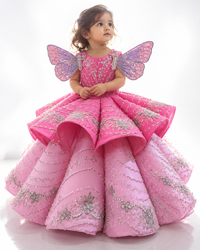 Limited Edition Butterfly Structured Gown - BK Gayatri Official