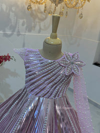 Metallic butterfly dress – Premium Kids Party Wear | BK Gayatri Official