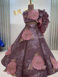 Glamorous cocktail Lehenga – Luxury Kids Wedding Wear | BK Gayatri Official