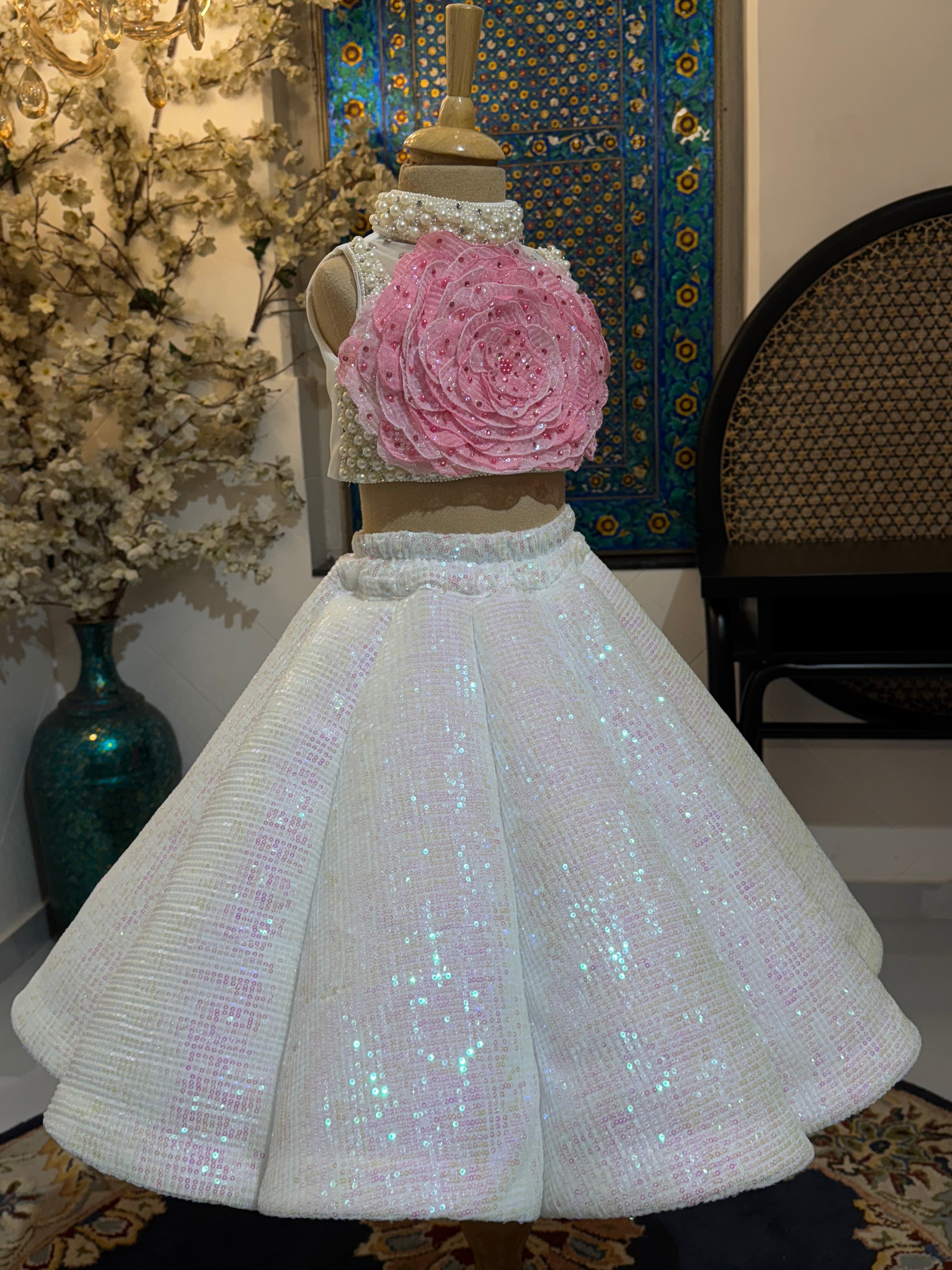 Classic  Rose Lehenga