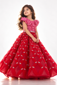 Rouge Rosette Gown