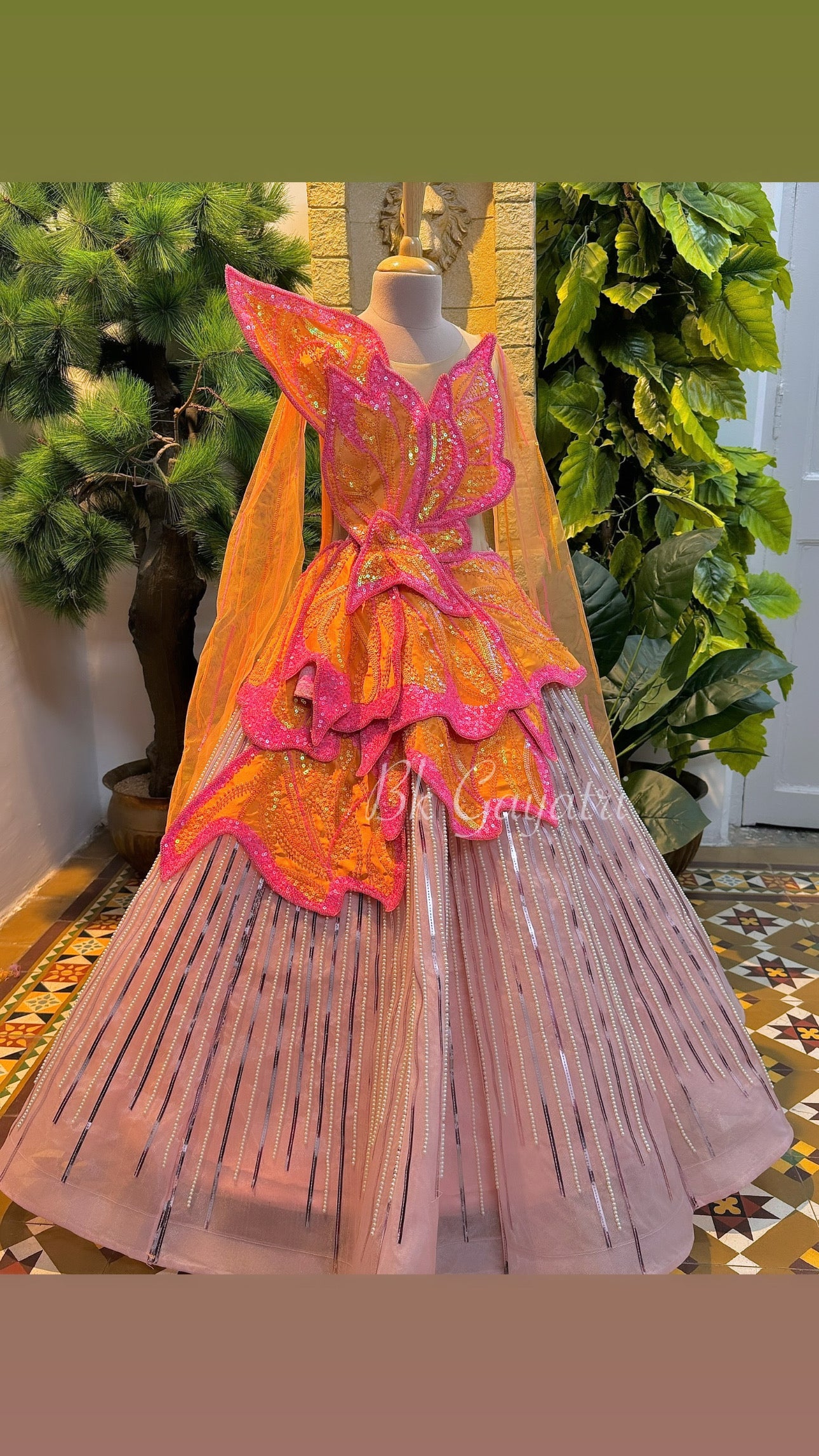 Couture Metallic Butterfly dress - BK Gayatri Official