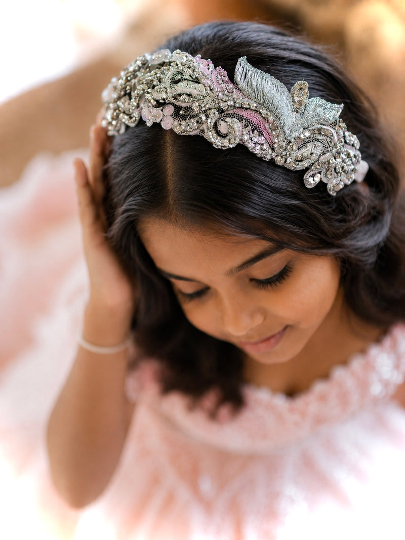 Pearl and Swarovski headband