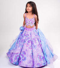 Wow Lilac Lehenga – Luxury Kids Wedding Wear | BK Gayatri Official