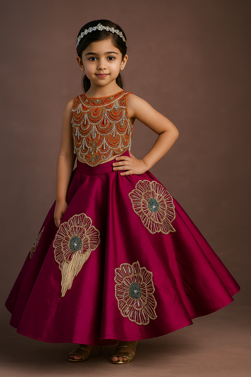 Tassel Lehenga – Kids Designer Lehenga | BK Gayatri Official