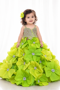 Flower skirt crop top - BK Gayatri Official