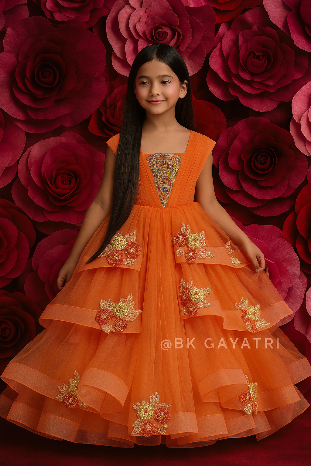 Coral Delight – Kids Designer Wear | BK Gayatri Official