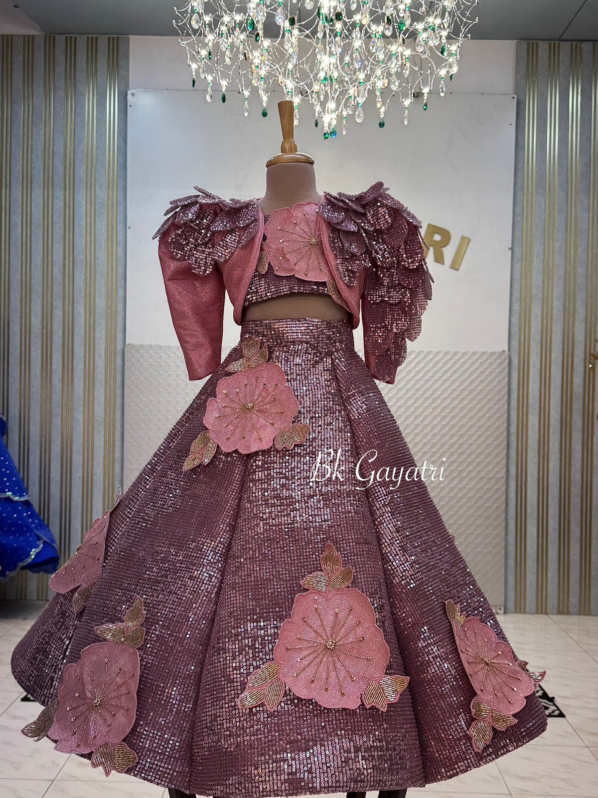 Glamorous cocktail Lehenga – Kids Designer Lehenga | BK Gayatri Official