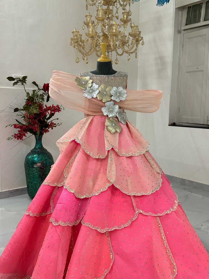 Dreamy Petal Dress – Kids Designer Dress | BK Gayatri Official