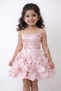 3D flower dress – Luxury Kids Dress | BK Gayatri Official