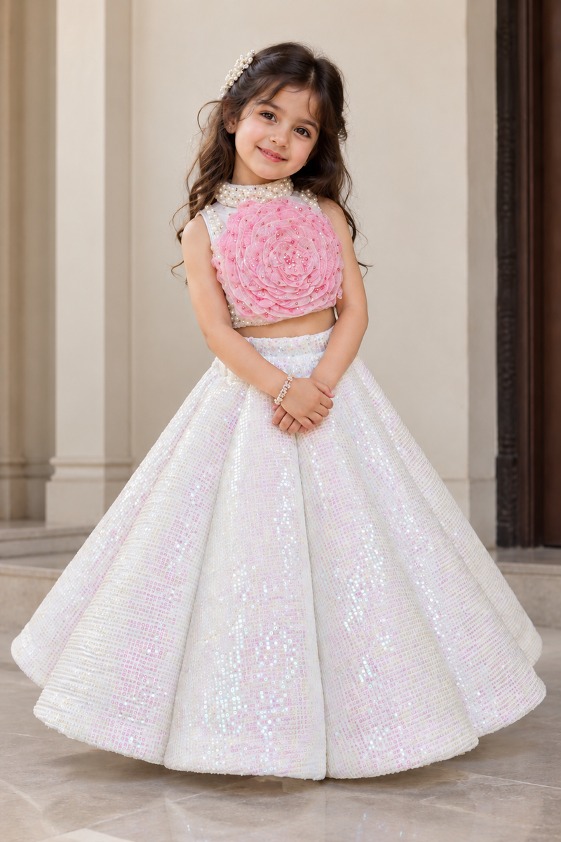 Classic  Rose Lehenga