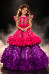 Structured two layer butterfly dress - BK Gayatri Official