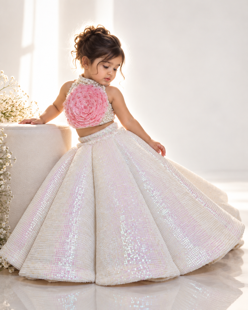Classic  Rose Lehenga