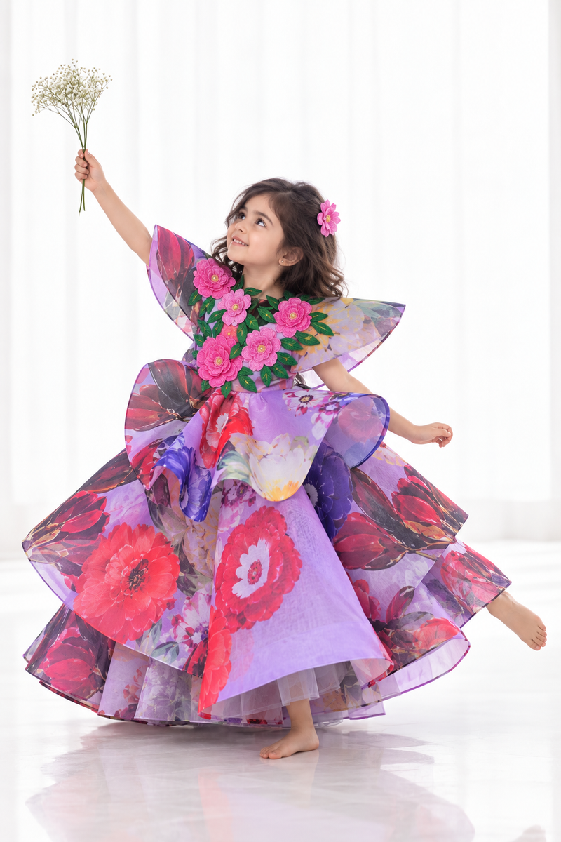 Sacred garden structured gown