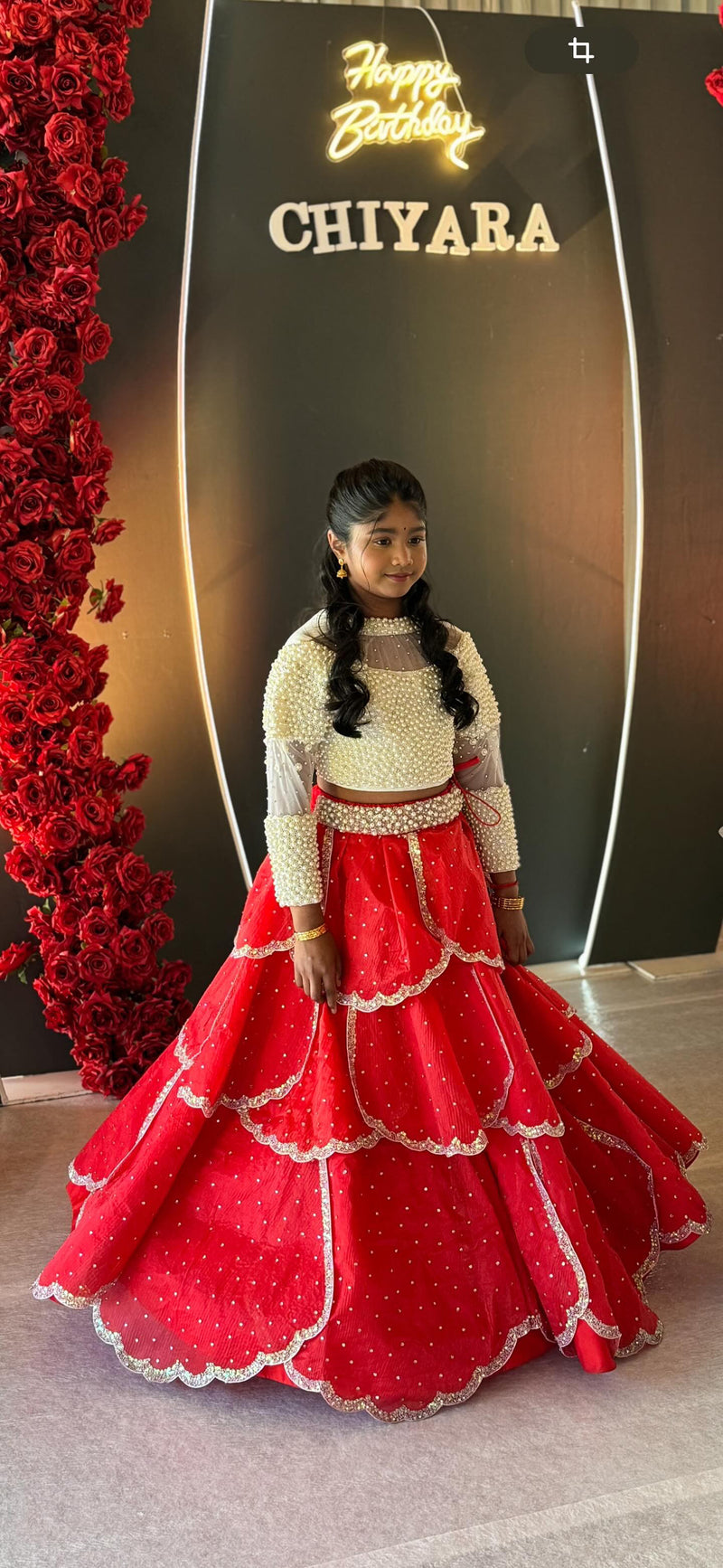 Petal Lehenga – Kids Designer Lehenga | BK Gayatri Official