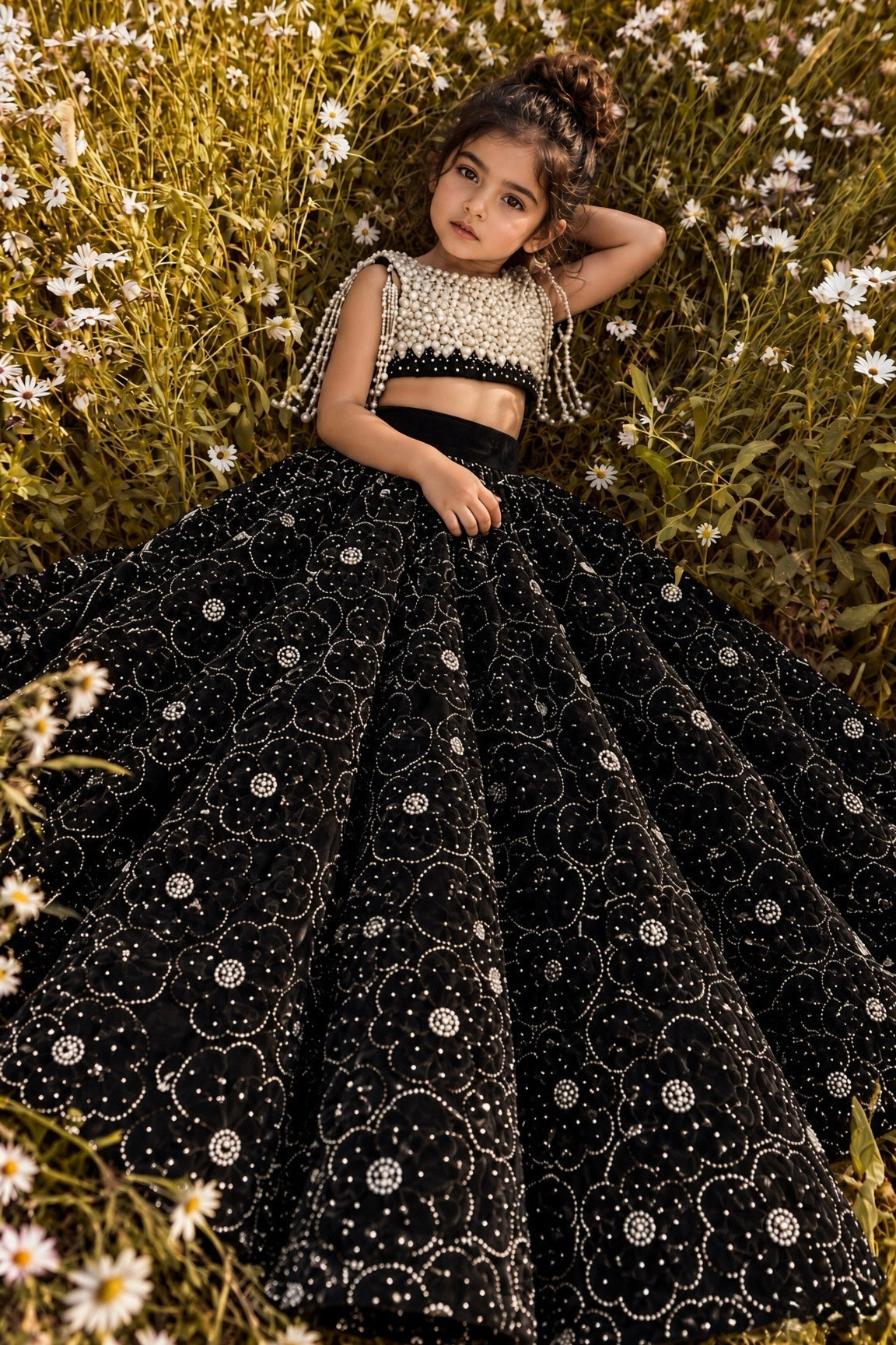 Black Structured Lehenga - BK Gayatri Official