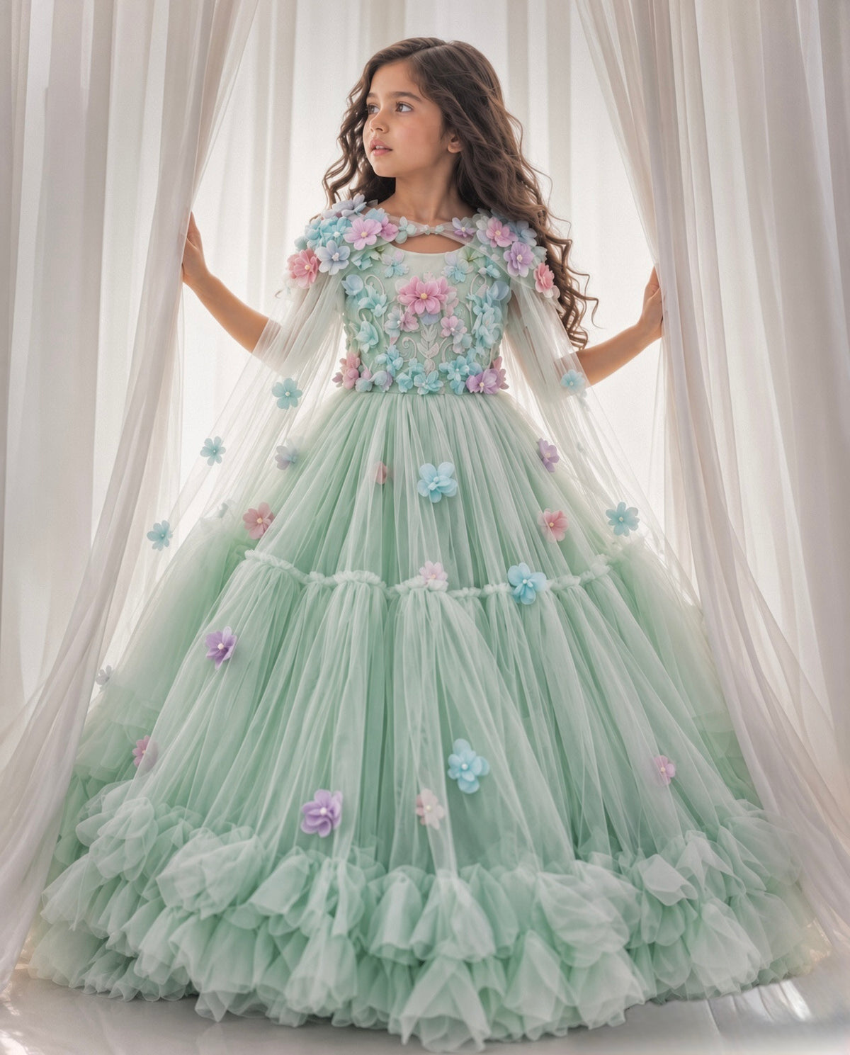 Princess flower gown