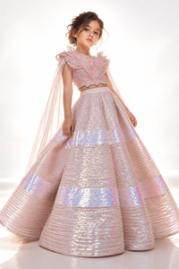 Metallic Structured Lehenga - BK Gayatri Official