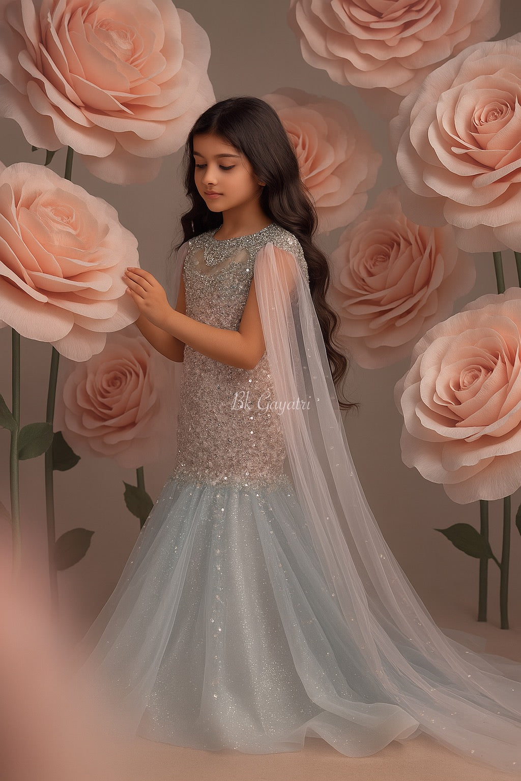 Sequins gown – Kids Designer Gown | BK Gayatri Official