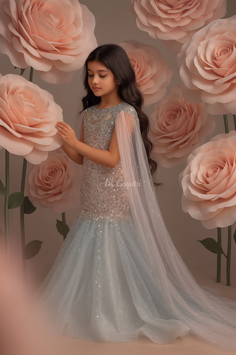 Sequins gown – Kids Designer Gown | BK Gayatri Official