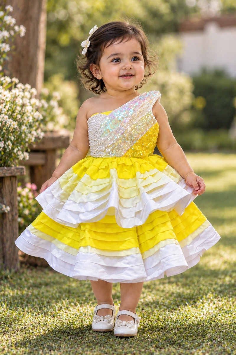 3D Pearl Butterfly Dress