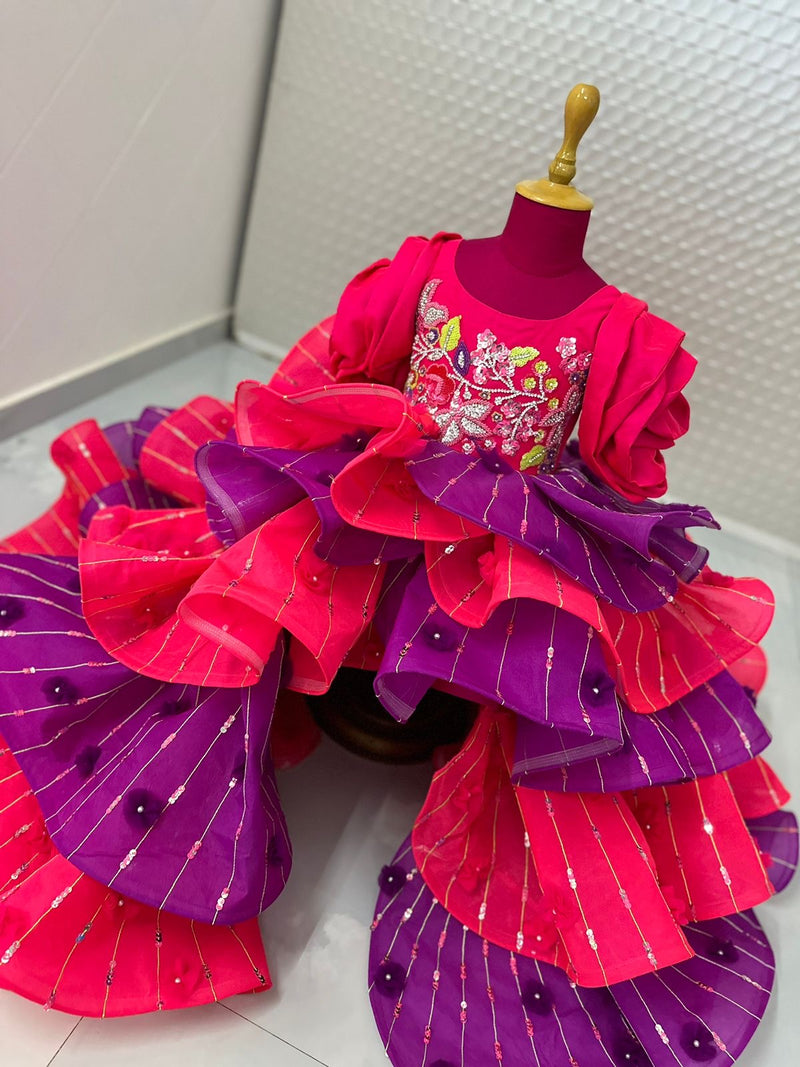Couture structured gown – Kids Designer Gown | BK Gayatri Official