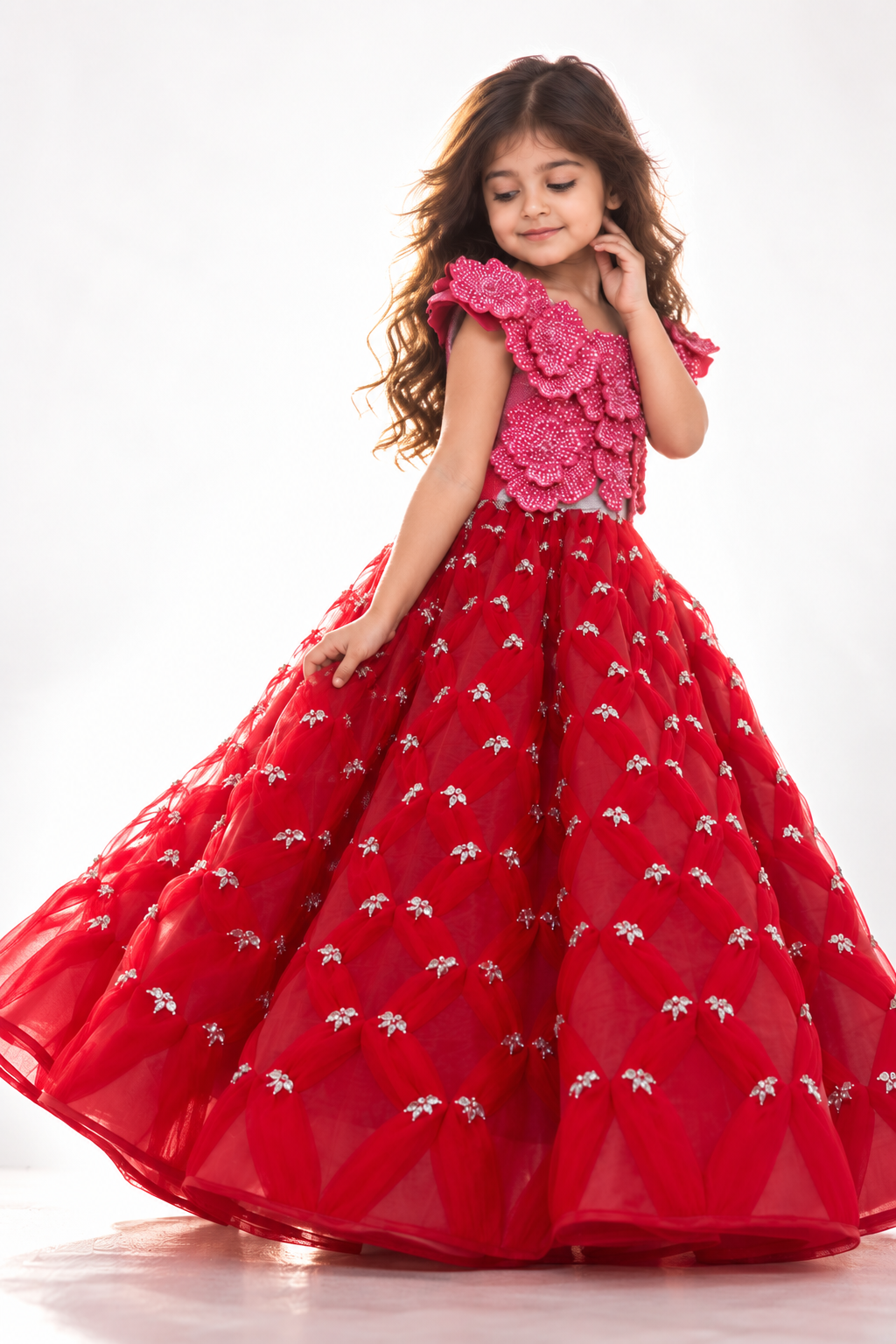 Rouge Rosette Gown