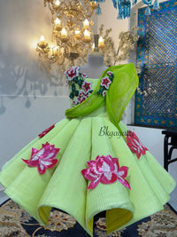 Lotus structured gown – Luxury Kids Couture | BK Gayatri Official