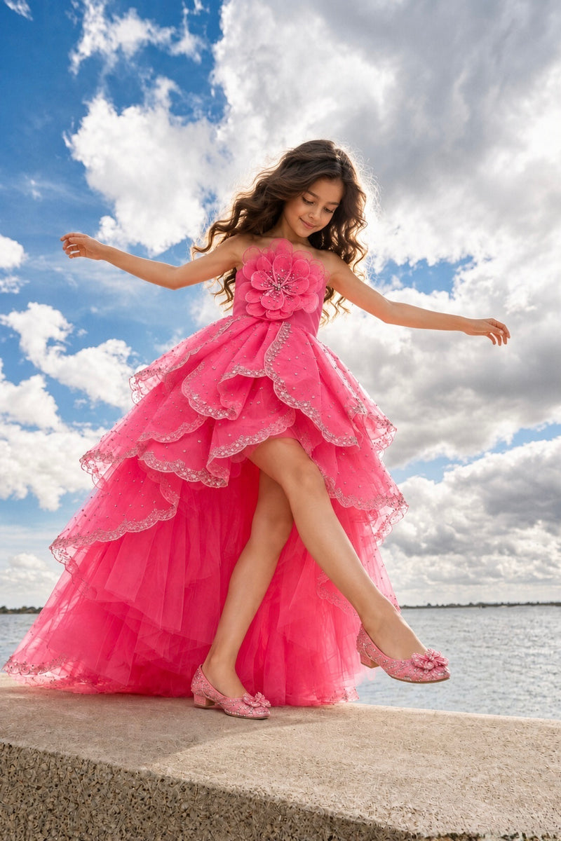 High-Low Petal Dress