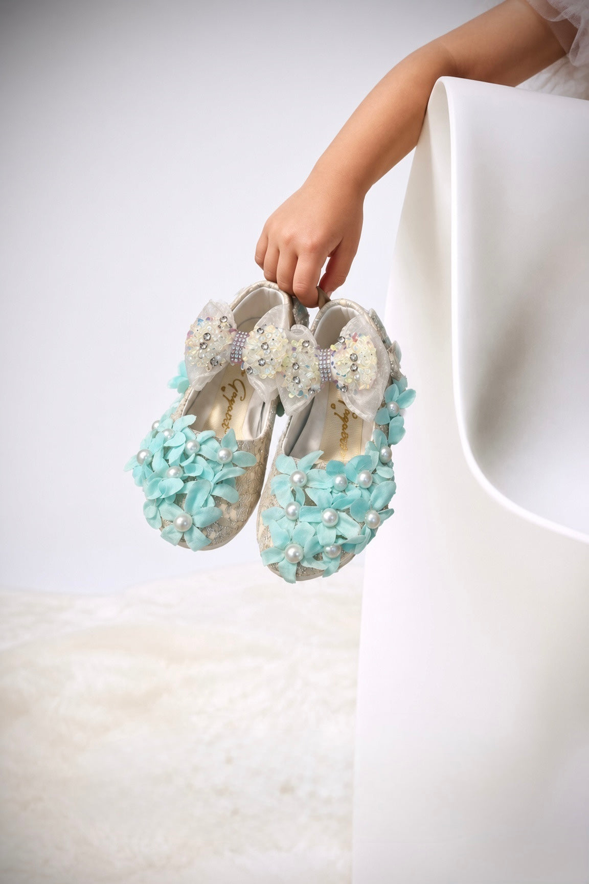 Flower bow shoes - BK Gayatri Official