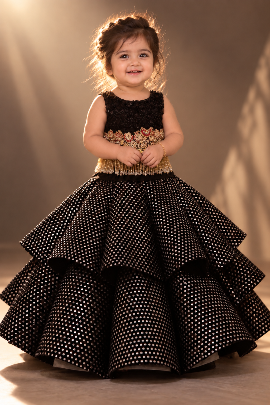 Black jewel Lehenga