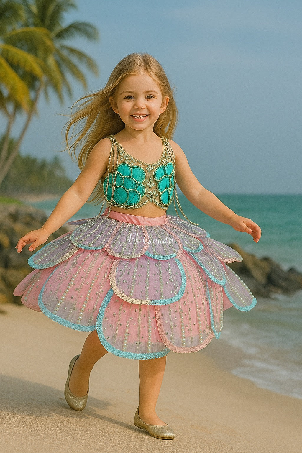 Mermaid couture – Kids Designer Dress | BK Gayatri Official
