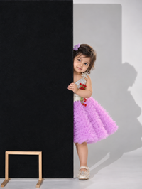 Silver knee Length Dress - BK Gayatri Official