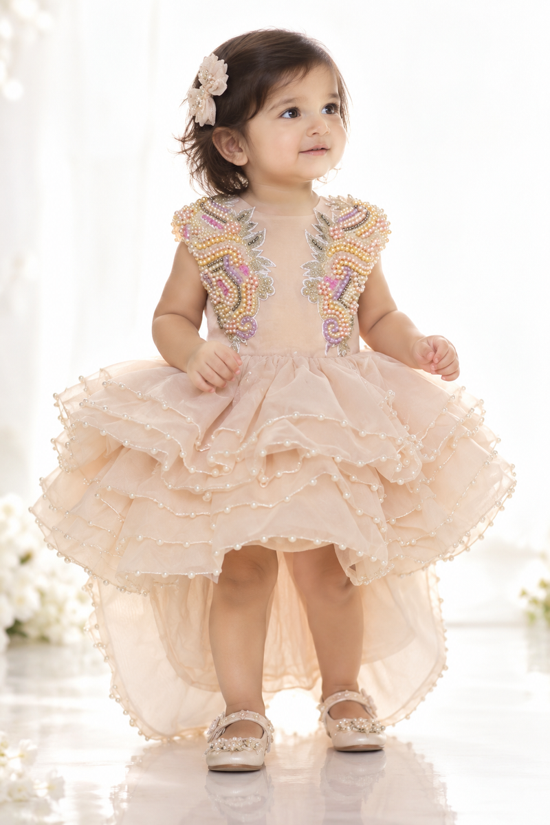 High Low Pearl Dress - BK Gayatri Official