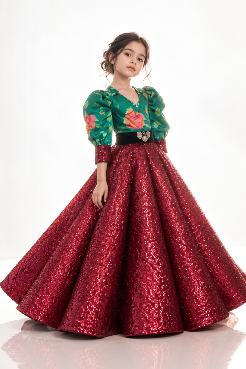 Red glam Lehenga