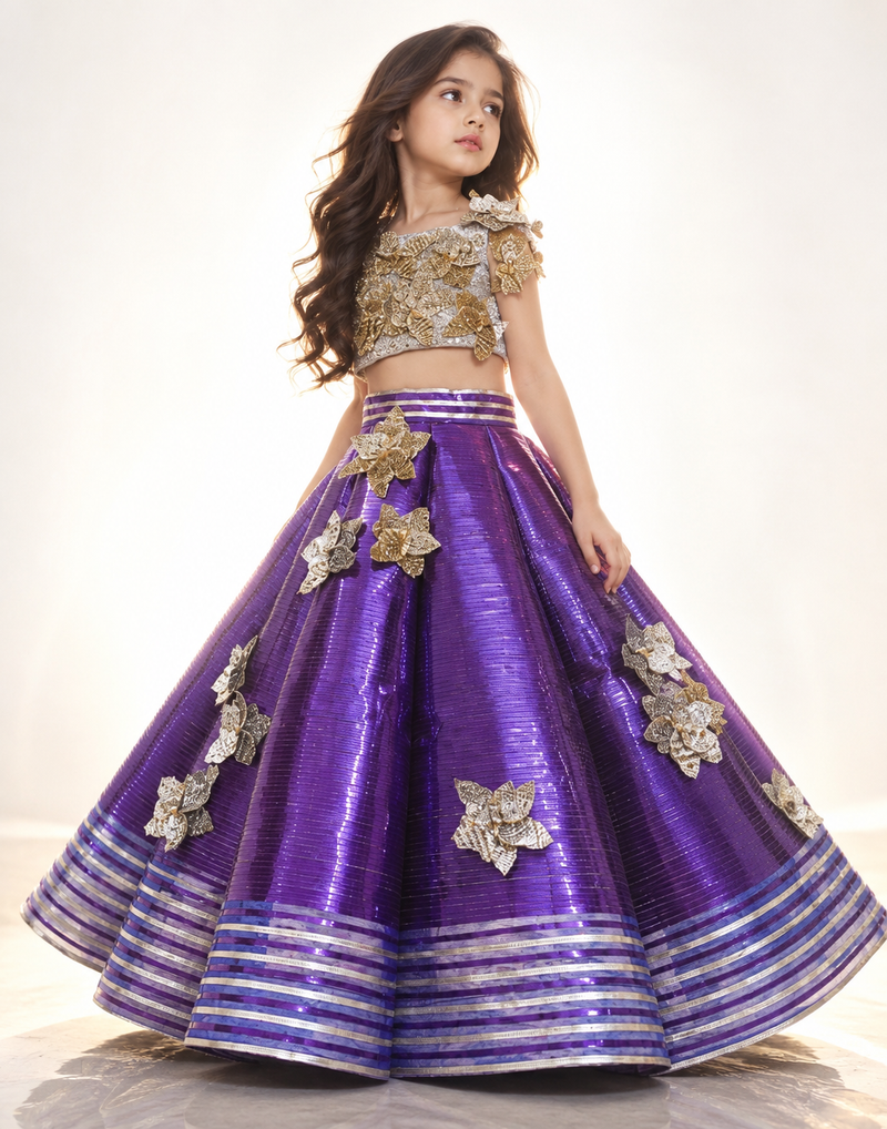 Metallic Lehenga